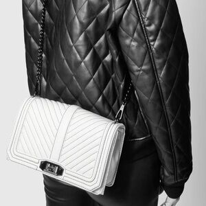 Chevron Quilted Love Crossbody